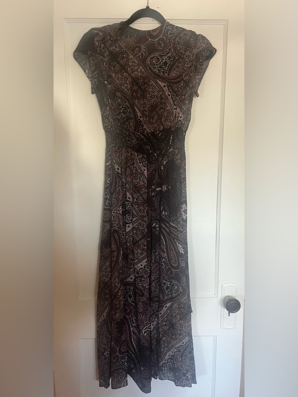 All Saints Leila Paisley Midi Dress Size S - Picture 9 of 11